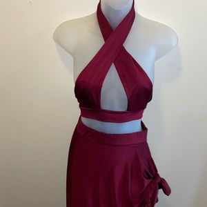 Maroon Two-piece set